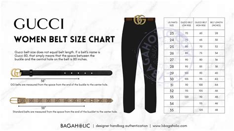 belt sizes womens gucci